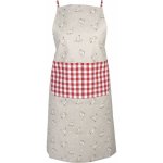 Clayre & Eef Červená zástěra Lucky Chicken 70x85 cm – Hledejceny.cz