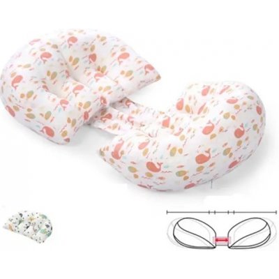 Mothercare Těhotenský podpůrný polštář oranžová velryba – Zboží Dáma