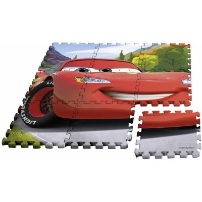 EUROSWAN Podlahové puzzle Cars Eva 9 ks 30x30 cm – Zboží Mobilmania