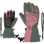 Ziener Laval As Aw Jr Dětské zimní rukavice green mud – Zboží Dáma