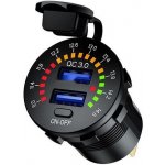 USB nabíječka pro vestavbu 6A s voltmetrem C63206 | Zboží Auto