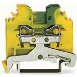 WAGO Svorka 281-107 2vodičová, pro ochranný vodič, na DIN lištu 35 × 15 a 35 × 7,5, CAGE CLAMP®, 4,00 mm², zelenožlutá 281-107 – Sleviste.cz