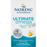 Nordic Naturals Ultimate Omega Xtra + Vitamin D3, 1480 mg + 1000 IU, Citrón, 60 softgelových kapslí – Hledejceny.cz