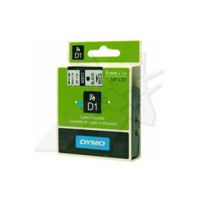 Originální páska do tiskárny Dymo štítků, Dymo, 40913/41913, S0720680, černý tisk/bílý podklad, 7m, 9mm, D1 – Zboží Živě