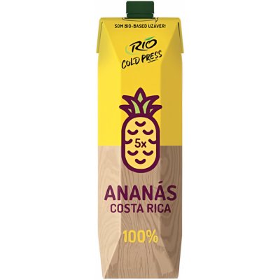 Rio Cold Press 100% ananasová šťáva 1 l – Zbozi.Blesk.cz