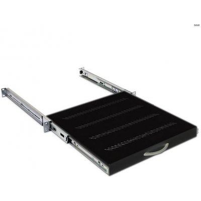 Triton Výsuvná polička 1U/650mm/ plnovýsuvná, nosnost 45kg, černá, RAB-UP-X19-A1 – Zboží Dáma