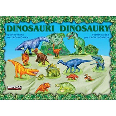 Dinosauři kniha omalovánek více než 100 samolepek Kniha