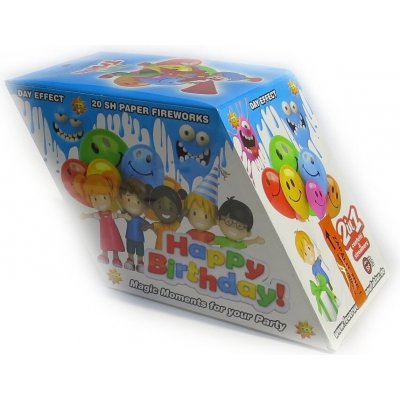 Konfetový Ohňostroj HAPPY BIRTHDAY NAROZENINY 12 ran SF12 – Zboží Dáma