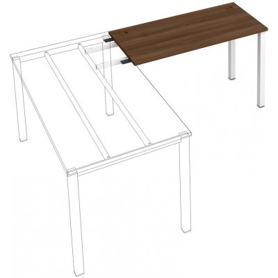 HOBIS Stůl pracovní délky 120 cm (hloubka 60 cm) k řetězení - UE 1200 RU – Zboží Mobilmania