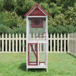 vidaXL Ptačí voliéra 60 x 58,5 x 160 cm masivní borové dřevo – Zboží Dáma