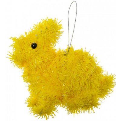 Clayre & Eef Žlutá závěsná plastová dekorace králík - 11*5*14 cm – Hledejceny.cz