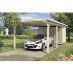 SKAN HOLZ Přístřešek na auto Emsland 354 x 846 cm přírodní – Zboží Mobilmania