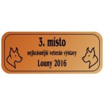 Štítek laserový L01 50 x 15 mm bronz – HobbyKompas.cz