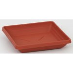 Plastia miska čtyřhranná Lotos 16 x 16 cm terakota – Zboží Dáma
