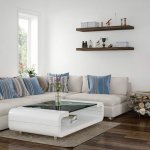 STILISTA Nástěnná police VOLATO tmavé dřevo 50 cm – Zboží Mobilmania