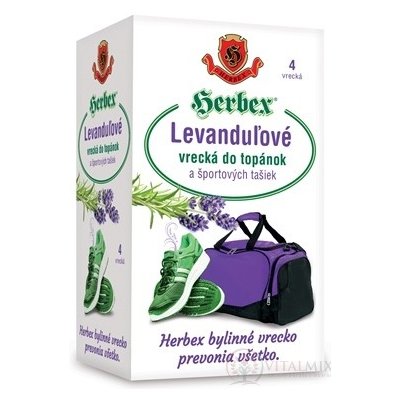 Herbex Levandulové sáčky do bot a sportovních tašek 15g 4 ks