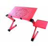 Podložky a stojany k notebooku APT Flexibilní stolek pod notebook růžový