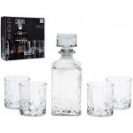 EXCELLENT Whiskey set karafa + sklenice sada 5 ks křišťálové sklo 900 ml – Zboží Mobilmania