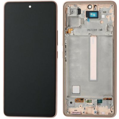 Samsung Galaxy A53 5G (SM-A536B) LCD displej + dotyková plocha + rám oranžová - originál – Zboží Mobilmania