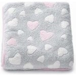 New Baby Dětská deka Heart Růžová – Zboží Dáma