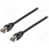 síťový kabel Logilink CQ8093S Patch, S/FTP, Cat 8.1, licna, Cu, LSZH, 10m, černý