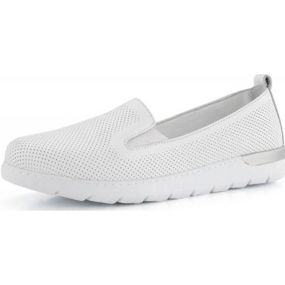 Looke kožené perforované mokasíny/slip-on Celie White L1052_03 – Zbozi.Blesk.cz