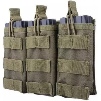 GFC molle na puškové zásobníky (M4/M16/AK), otevřená Zelená