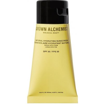 Grown Alchemist Natural Hydrating Sunscreen opalovací krém na obličej s minerály SPF30 50 ml