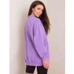Fashionhunters Základní bavlněná mikina ve fialové barvě – Zboží Mobilmania