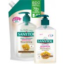 Sanytol Vyživující Mandlové mléko & Mateří kašička dezinfekční mýdlo 250 ml dávkovač + náhradní náplň 500 ml