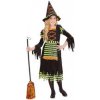 Dětský karnevalový kostým čarodějnice zelená