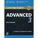 CAE Practice Tests: Cambridge English Advanced 3 Student's Book with Answers with Audio