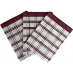 Sleep-well TRADIČNÍ KÁRO 50 x 70 cm BORDÓ 3 ks – Sleviste.cz