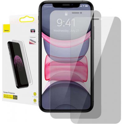 Baseus 0,3 mm tvrzené sklo na displej 2ks balení pro iPhone X/XS/11 pro 5,8 palce SGBL060402 – Zboží Mobilmania