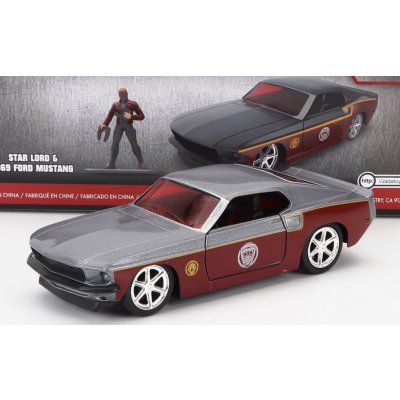 Jada Ford usa Mustang Gt500 Shelby 1967 With Star-lord Figure Marvel Guardians Of The Galaxy Měděná Šedá 1:32