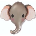 FLEXMETAL Balonky Fóliový balónek slon - safari - 61cm – Zboží Dáma