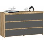 Ak furniture CL 100 cm 6 zásuvek – Hledejceny.cz