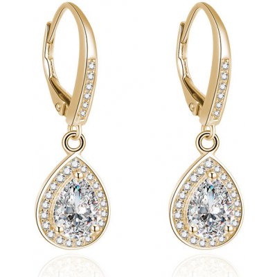 OLIVIE stříbrné náušnice zlatÁ KAPKA 4328 – Zboží Dáma