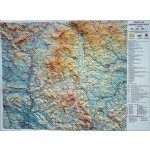 Český les - plastická mapa 100 x 75 cm – Hledejceny.cz