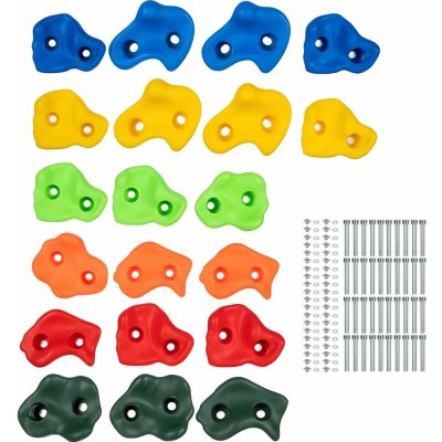 Kruzzel 25395 Lezecké úchyty kameny plastové 22 ks – Zboží Dáma