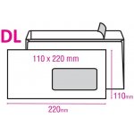 Obálka DL s okénkem samolepící s krycí páskou 1000ks – Zboží Živě