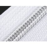 Spirálový zip se stříbrnými zoubky šíře 7 mm délka 70 cm - 101 bílá – Hledejceny.cz