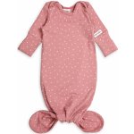 Moniel Novorozenecké body s uzlem Dots růžová – Zboží Mobilmania