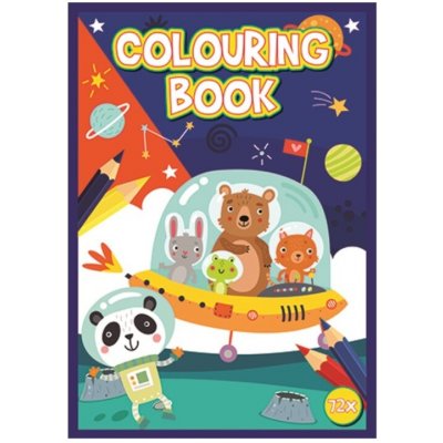 Kniha omalovánek 72 stran A4 Vesmír – Sleviste.cz