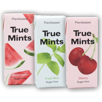 TRUE MINTS PASTILKY BEZ CUKRU S PŘÍCHUTÍ třešeň 13 g