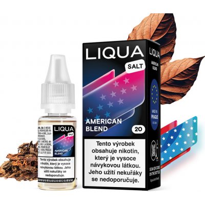 Liqua Salt American Blend 10 ml 20 mg – Zboží Mobilmania