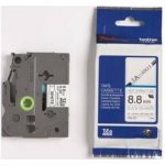 Originální páska pro BROTHER HSE-221, černý tisk/bílý podklad, 1.5m, 8.8mm – Zboží Mobilmania