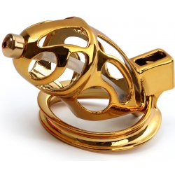 Sevanda Gold Urethral Chastity Cock Cage