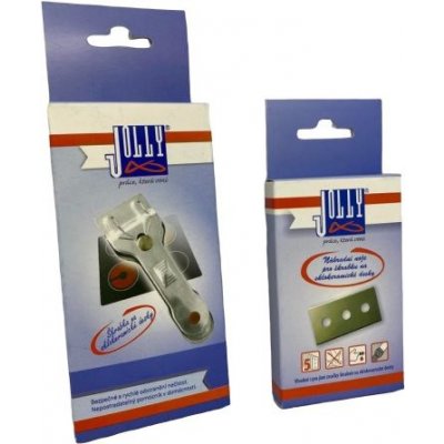 JOLLY Škrabka na sklokeramické desky + 5x náhradní nože pro škrabku – Sleviste.cz