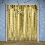 Party závěs zlatý 90 x 250 cm – Zboží Mobilmania